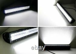 120W 20 LED Light Bar with Mounting U-Bracket, Wiring For Truck SUV Jeep 4x4 ATV