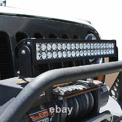 120W 20 LED Light Bar with Mounting U-Bracket, Wiring For Truck SUV Jeep 4x4 ATV