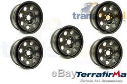 18 5 Stud Modular Steel Wheels & Nuts for Land Rover Discovery 3 4 TERRAFIRMA