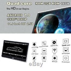 1x 11.6 HD Android Car Seat Headrest Monitor 2GB/16GB Quad-Core WIFI HDMI Radio