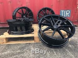 20 Gloss Black Commercial Alloy Wheels Load Transporter T5 T6 5x120