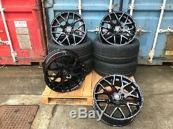 20 Sportline Dtm Style Alloy Wheels + Tyres Vw Transporter T5 T6 T28 Load Rated