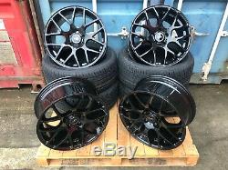 20 Sportline Dtm Style Alloy Wheels + Tyres Vw Transporter T5 T6 T28 Load Rated