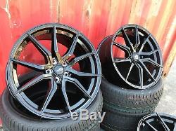 20 Spyder Black Alloy Wheels + Tyres Range Rover Sport Discovery Velar Sport