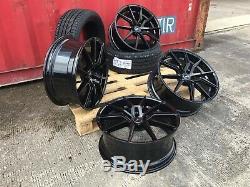 20 Spyder Black Alloy Wheels + Tyres Range Rover Sport Discovery Velar Sport