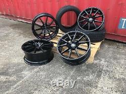 20 Spyder Black Alloy Wheels + Tyres Range Rover Sport Discovery Velar Sport