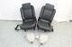 2003 Land Rover Discovery 3rd Row Black Leather Back Rear Seat Set w Headrests