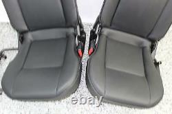 2003 Land Rover Discovery 3rd Row Black Leather Back Rear Seat Set w Headrests