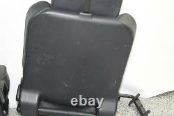 2003 Land Rover Discovery 3rd Row Black Leather Back Rear Seat Set w Headrests