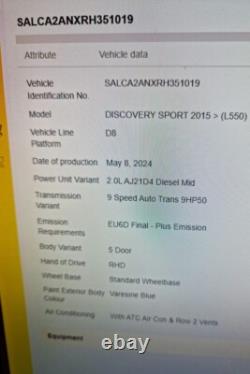 2024 Range Rover Discovery L550 2.0 Diesel Gearbox Control Ecu Unit 1112427047