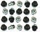 20x Black Wheel Nuts + Washers For Discovery + Range Rover 22mm Hex Shop Soiled