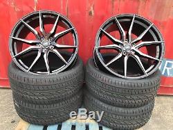 22 Concave Alloys +tyres Fits Range Rover Sport Discovery Bmw X5 Black Pearl