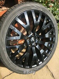 22 KAHN RS Alloy Wheels Gloss Black. Range Rover, Sport, Discovery. Set of 5