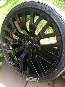 22 KAHN RS Alloy Wheels Gloss Black. Range Rover, Sport, Discovery. Set of 5