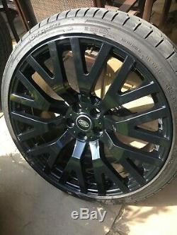 22 KAHN RS Alloy Wheels Gloss Black. Range Rover, Sport, Discovery. Set of 5