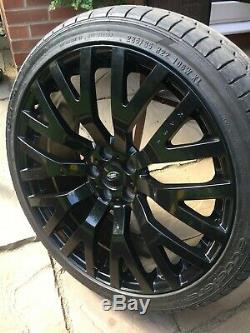 22 KAHN RS Alloy Wheels Gloss Black. Range Rover, Sport, Discovery. Set of 5