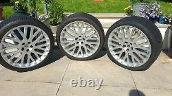 22 Kahn Range Rover Discovery Rs Cosworth Alloy Wheels Used With Tyres X3