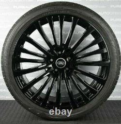 22 Land Rover Range Rover Sport Alloy Wheels VIPER BLACK With Tyres FOUR