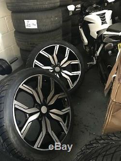 22 Range Rover Style Velar/evoque/discovery Sport 5/108 Wheels & Tyres Set Of 4