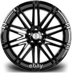 22 Riviera Rv120 Gloss Black Alloy Wheels Fit Range Rover Sport Vogue Discovery