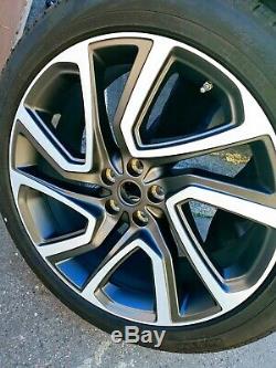 22 X4 Genuine 5025 Land Range Rover Discovery 5 Alloy Wheels Tyres Diamond Cut