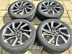 22 X4 Genuine 5025 Land Range Rover Discovery 5 Alloy Wheels Tyres Diamond Cut