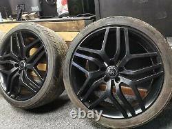 22 inch 508 style range rover sport Vogue discovery satin Black alloy wheels