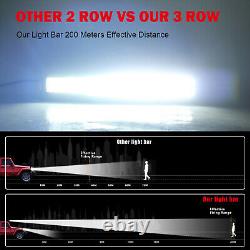 2275W Light Bar Tri-Row 52 Inch Curved LED Bar Spot Flood Combo /Wiring T10 Bulb