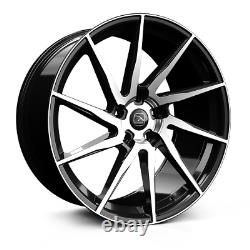 22hawke arion black polish alloy wheels for range rover sport discovery vogue