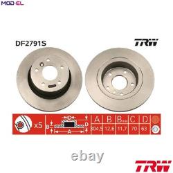2x BRAKE DISC DF2791S FOR LAND ROVER DISCOVERY/II/Mk RANGE/SUV/III 21/14L 4cyl