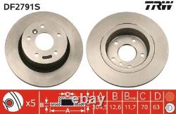 2x BRAKE DISC DF2791S FOR LAND ROVER DISCOVERY/II/Mk RANGE/SUV/III 21/14L 4cyl