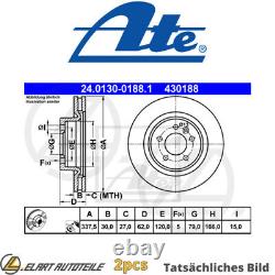 2x BRAKE DISC FOR LAND ROVER DISCOVERY/III LR3/SUV RANGE/SPORT 448PN 4.4L 8cyl