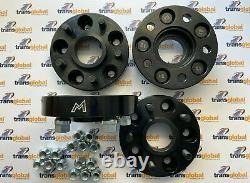 30mm Black Wheel Spacers & Nuts for Land Rover Discovery 3 4 5 Terrafirma TF303B
