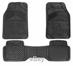 3pc Full Set Heavy Duty Rubber Floor Mats Land Rover Discovery Freelander