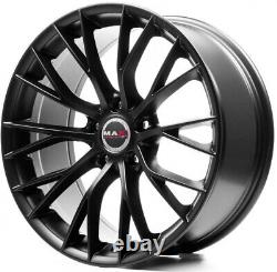 4 Alloy Wheels Compatible Range Rover Evoque Discovery Sport Mens 18 Black MAK