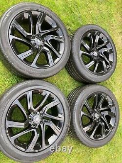 4 x GENUINE 21 RANGE ROVER SPORT VOGUE DISCOVERY ALLOY WHEELS CONTI TYRES
