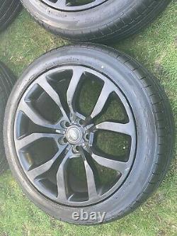 4 x GENUINE LAND ROVER SPORT VOGUE DISCOVERY DEFENDER ALLOY WHEELS EX TYRES SVR