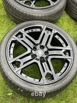 4 x Genuine 22 KAHN Range Rover Sport Vogue Discovery Alloy Wheels Tyres