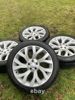4 x LAND ROVER RANGE ROVER VOGUE SPORT DISCOVERY ALLOY WHEELS PIRELLI TYRES