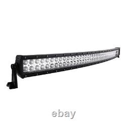 52 Inch Curved Led Work Light Bar For Truck Offrod SUV Driving Lamp With Harness