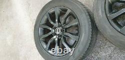 (8)Genuine Range rover sport 20 alloy wheels & tyres vogue discovery black