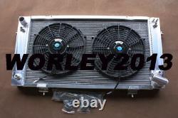 Aluminium radiator + fan for Discovery Range Rover Series 1 3.9 V8 1988-1998