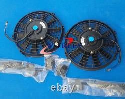 Aluminum radiator + fans for Land Rover Discovery & Range Rover Series 1 3.9L V8