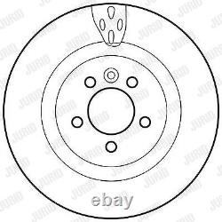 BRAKE DISC FOR LAND ROVER DISCOVERY/IV/VAN LR4/SUV RANGE/SPORT 306DT 3.0L 6cyl