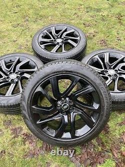 Black Genuine 21 Range Rover Sport Vogue Discovery Alloy Wheels Pirelli Tyres