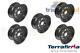 Black Modular 8x16 Steel Wheels x5 for Land Rover Discovery 2 Terrafirma GRW012