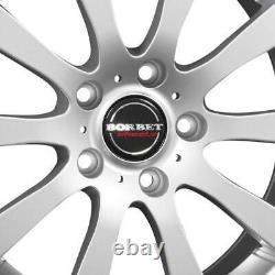 Borbet Wheels C2C 8.0x18 ET45 5x108 SIL for Land Rover Discovery Freelander Evoq