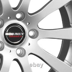 Borbet Wheels C2C 8.0x18 ET45 5x108 SIL for Land Rover Discovery Freelander Evoq