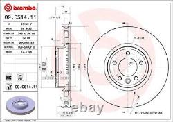 Brembo Front Brake Disc Fits Land Rover Range Sport Discovery LR161889 LR081594