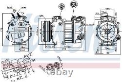 Compressor, air conditioning for JAGUAR LAND ROVER NISSENS 890124